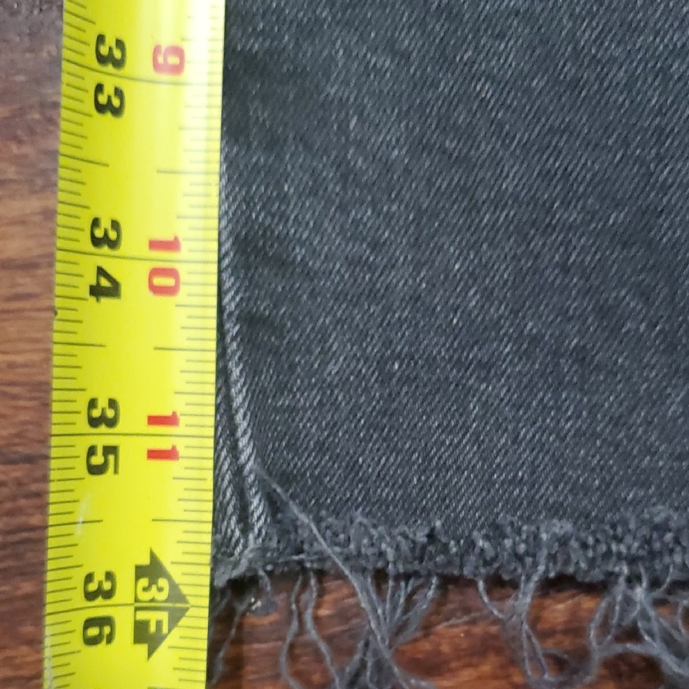 Zara Charcoal Distressed Crop Jeans - Picture 6 of 12